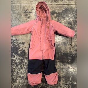 KULING Chamonix Snowsuit burnt pink winter outfit